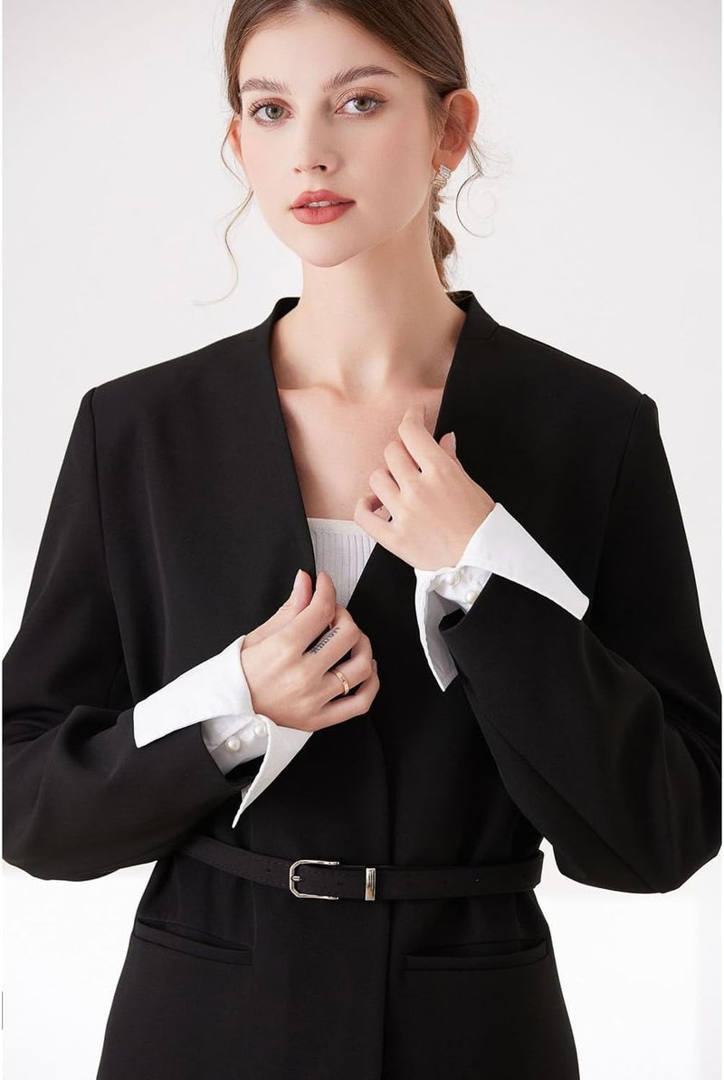 Eforcase Women False Sleeves Wrist Cuffs Detachable Sleeve Cuffs False Sleeves for Sweater Blouse Shirt Fake Sleeve Cuffs - Image 4